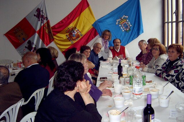 Banquete organizado por la Casa de Castilla y León en Melilla, año 2018