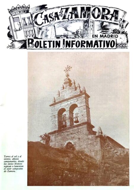 Boletín de la Casa de Zamora en Madrid, septiembre de 1986