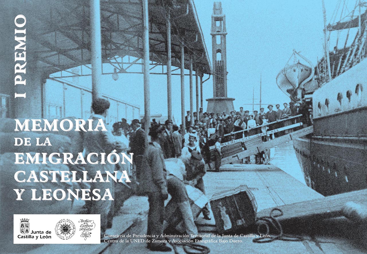 Cartel del I Premio Memoria de la Emigración Castellana y Leonesa