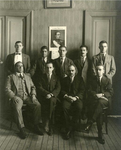 Miembros de la Casa Soriana de México, México D. F (México), hacia 1925. Archivo Histórico Provincial de Soria. AHPSo. Fotografía 14770