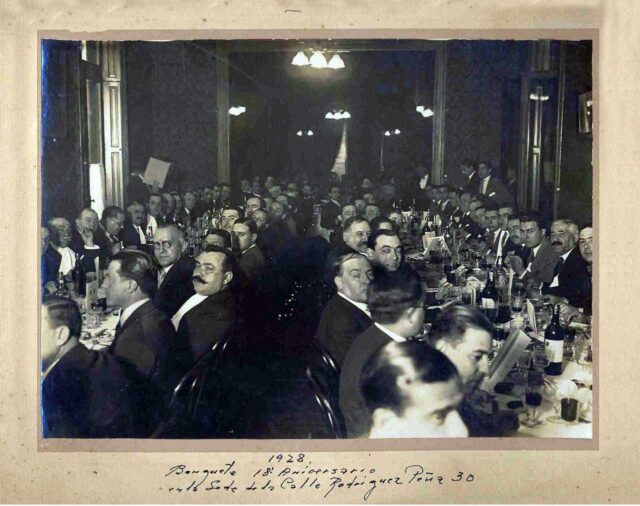 Banquete del 18 aniversario del Centro Numancia, Buenos Aires (Argentina), 1928