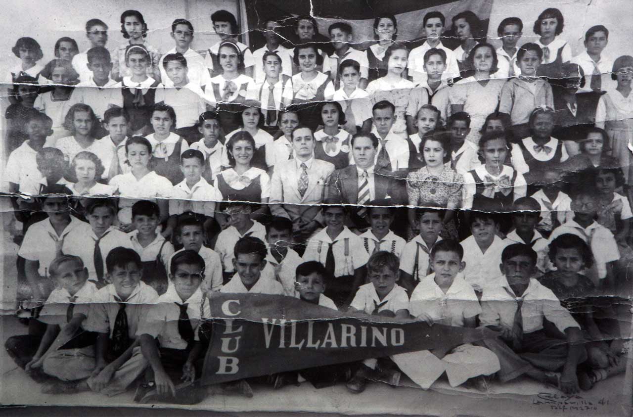 Miembros, la mayoría niños y adolescentes, del Club Villarino, La Habana (Cuba)