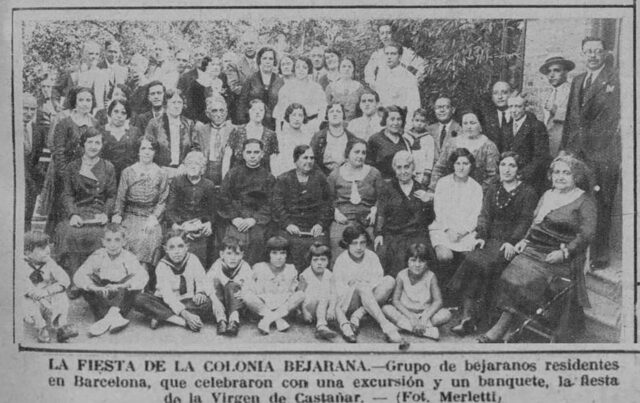 Colonia Bejarana de Barcelona. El Día Gráfico, 15 de septiembre de 1931