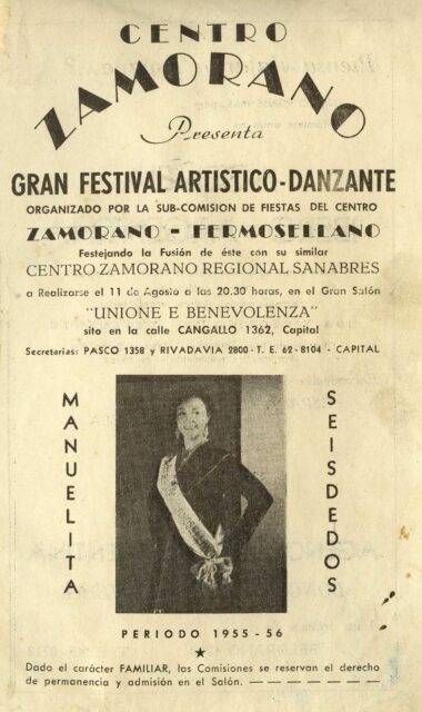Portada de la primera revista del Centro Zamorano de Buenos Aires, 1956.