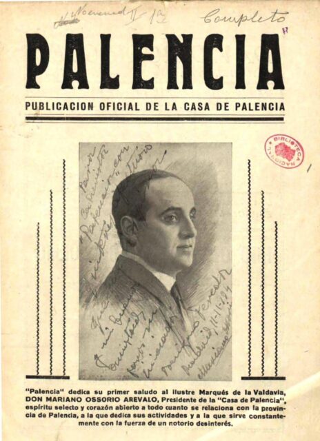 Revista Palencia, nº 1. Diciembre de 1934