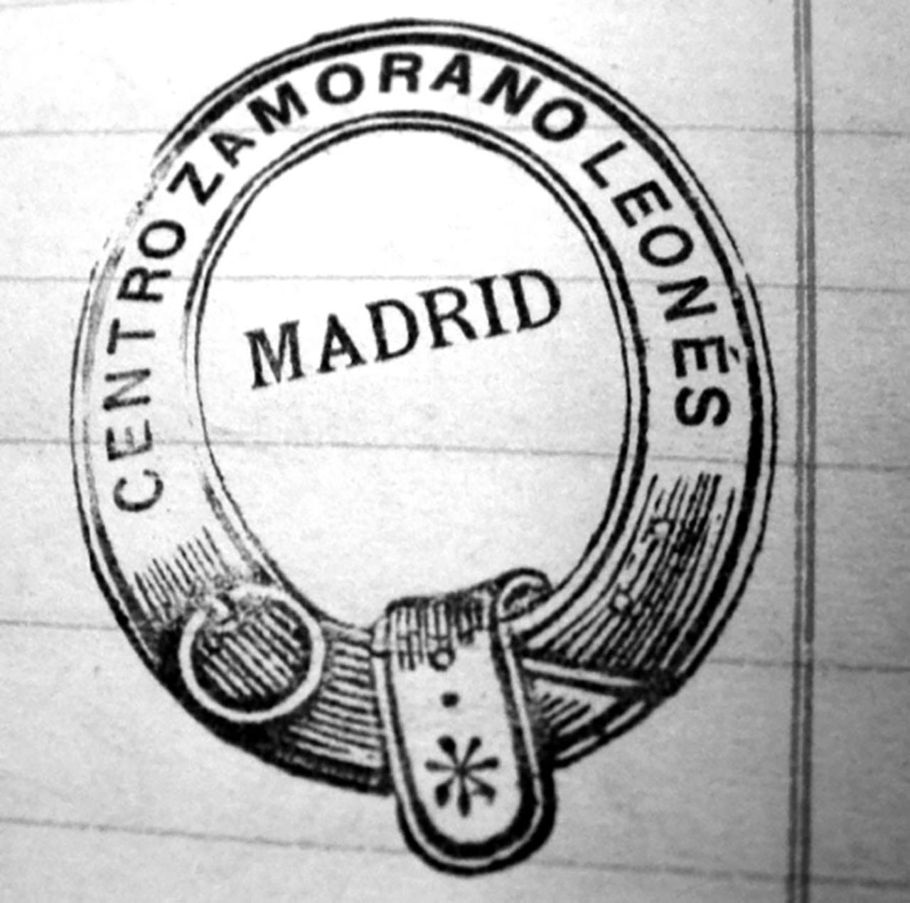 Sello del Centro Zamorano-Leonés de Madrid