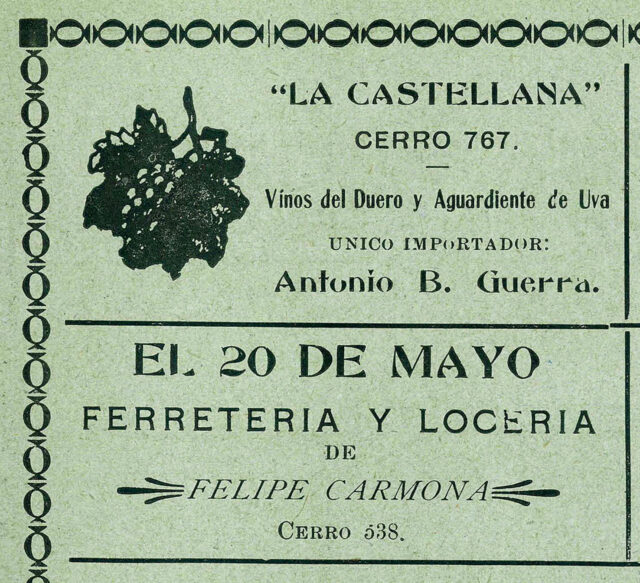Anuncio de La Castellana. Castilla Revista Ilustrada, del Centro Castellano de La Habana, nº 5, septiembre de 1915.