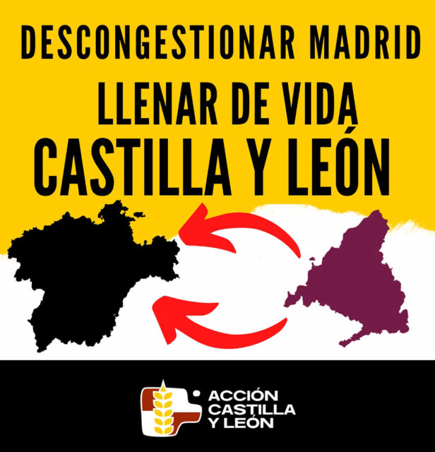 Campaña del Colectivo Jóvenes de CyL en Madrid -Acción Castilla y León-, 2023.