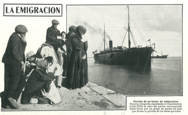 Fragmento de artículo sobre la emigración. Nuevo Mundo, Jueves 24 de junio de 1909